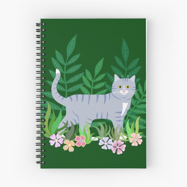 Item preview, Grey Cat in a Garden designed and sold by OutOfNowhere.
