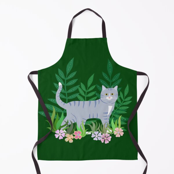 Item preview, Grey Cat in a Garden designed and sold by OutOfNowhere.