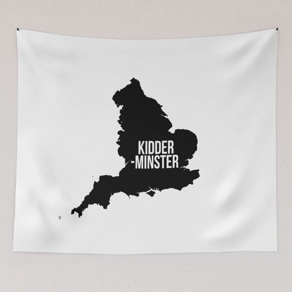 Item preview, Kidderminster, Worcestershire England UK Silhouette Map designed and sold by CartoCreative.