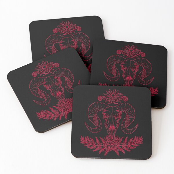Item preview, Ram Skull. [red] designed and sold by AlienPunk.