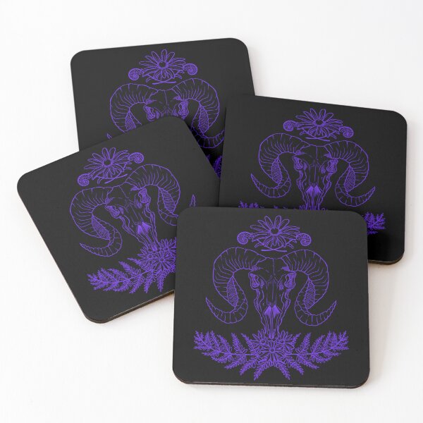 Item preview, Ram Skull. [purple] designed and sold by AlienPunk.