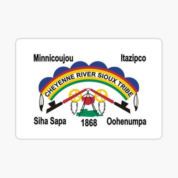 Item preview, Flag of Cheyenne River Sioux tribe Indian Reservation South Dakota USA designed and sold by Beluga Cat.
