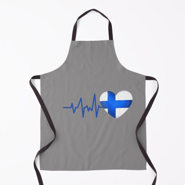 Item preview, HEARTBEAT FINLAND FLAG ECG GIFT IDEA designed and sold by melshirt-shop.