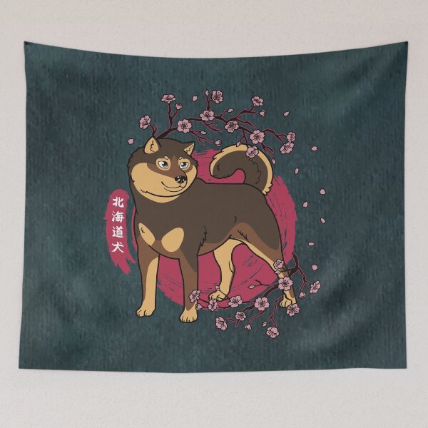 Item preview, Sesame Hokkaido and Sakura Cherry Blossoms (All-Over Print) designed and sold by HokkaidoHANA.