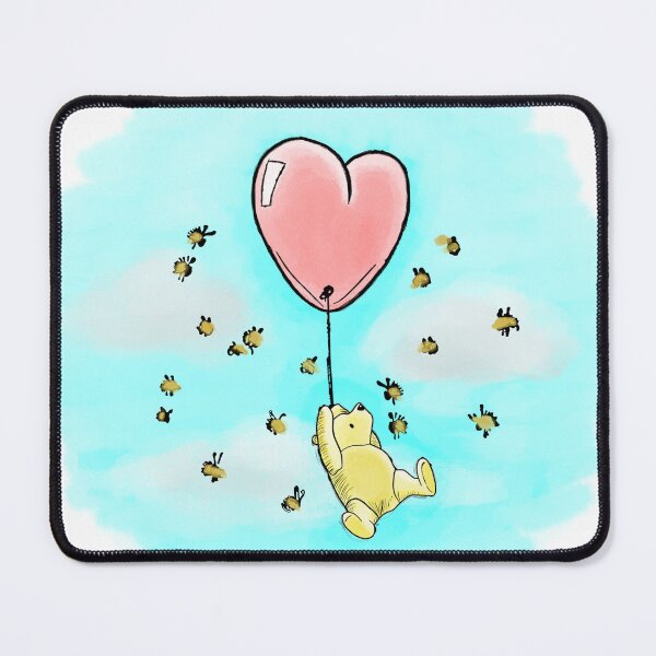 Item preview, Winnie the Pooh with Heart Balloon designed and sold by Portfolio Run.