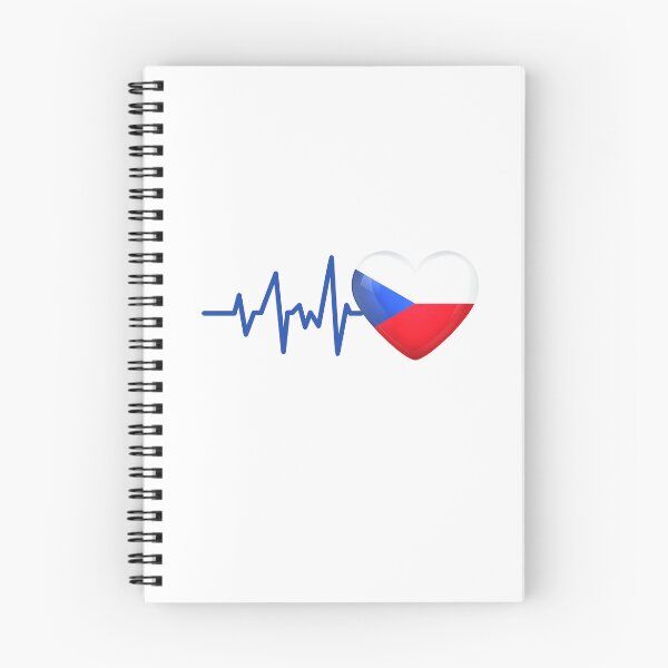 Item preview, HEARTBEAT CZECH FLAG ECG GIFT IDEA designed and sold by melshirt-shop.
