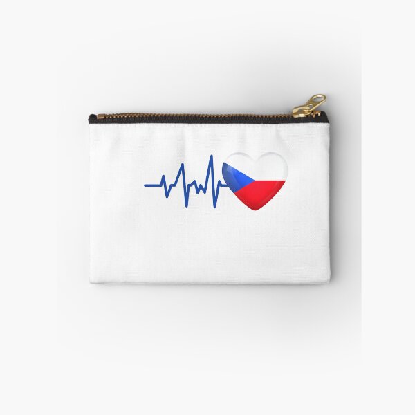 Item preview, HEARTBEAT CZECH FLAG ECG GIFT IDEA designed and sold by melshirt-shop.