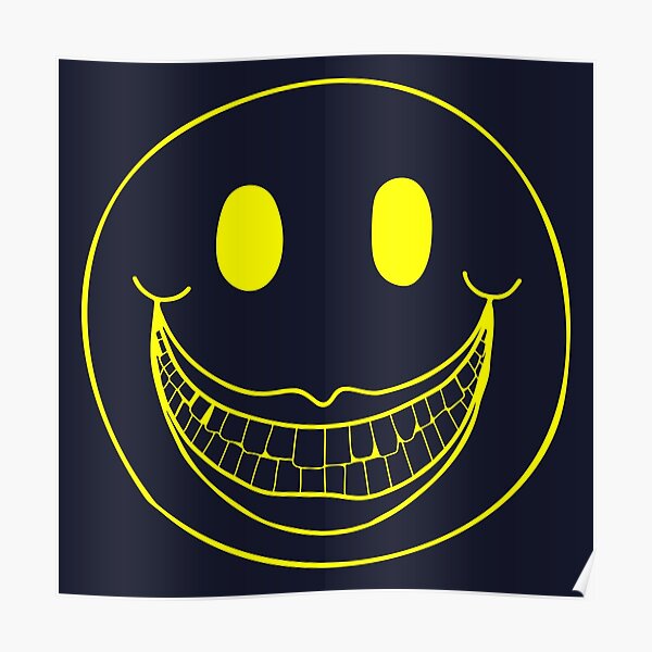 the-creepiest-smiley-face-emoji-pattern-poster-for-sale-by