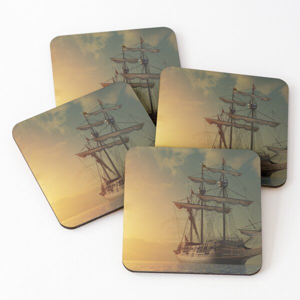 Item preview, Pirate Ship Sunrise designed and sold by Mterry1202.