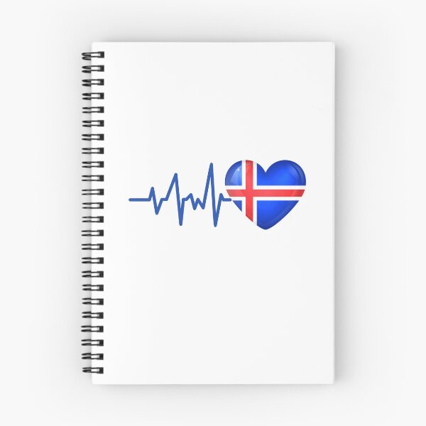 Item preview, HEARTBEAT ICELAND FLAG ECG GIFT IDEA designed and sold by melshirt-shop.