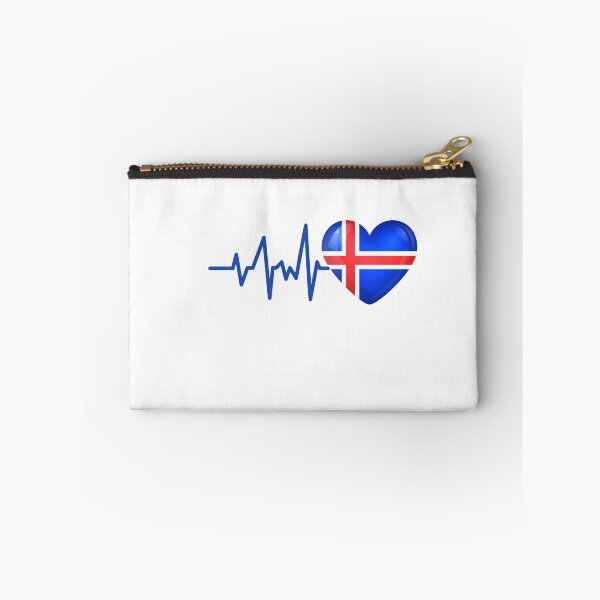 Item preview, HEARTBEAT ICELAND FLAG ECG GIFT IDEA designed and sold by melshirt-shop.