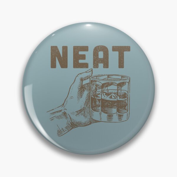 Item preview, Drink Alcohol Neat, Alcohol lovers, Funny distressed,  Bourbon drinker present, Home bar decor, Gift for him designed and sold by bigraydesigns.