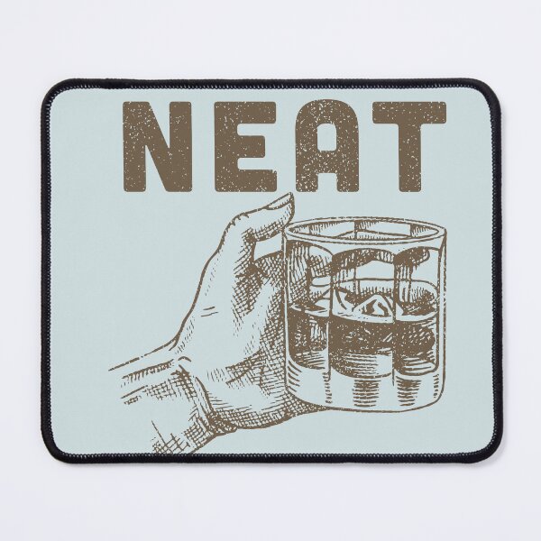 Item preview, Drink Alcohol Neat, Alcohol lovers, Funny distressed,  Bourbon drinker present, Home bar decor, Gift for him designed and sold by bigraydesigns.