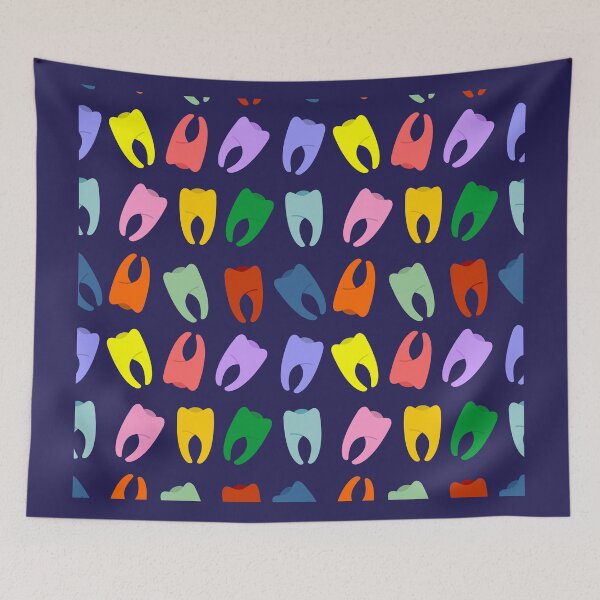 Item preview, Dental Assistant Valentine's Dental Squad Students Scrab Uniform Crew Socks Casual Funny Crazy Purple Colorful Neon Rainbow Dress Socks Gift  designed and sold by Dr.YesOrNo.