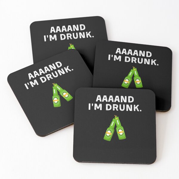 Item preview, Funny Beer Drinker aaaand I'm Drunk Beer Quote designed and sold by Mindcaptain.