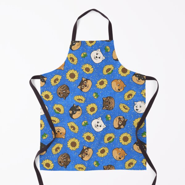 Item preview, Hokkaido Faces and Himawari Sunflowers Pattern (All-Over Print) designed and sold by HokkaidoHANA.