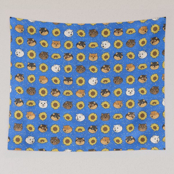 Item preview, Checkered Hokkaido and Himawari Sunflowers Pattern (All-Over Print) designed and sold by HokkaidoHANA.