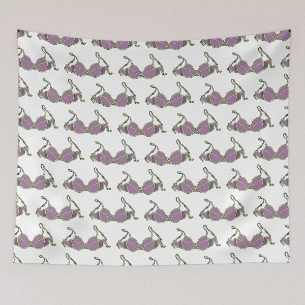 Aperçu de l'œuvre Motif de soutien-gorge violet créée et vendue par ajoymoon.