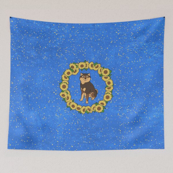 Item preview, Sesame Hokkaido and Himawari Sunflowers Wreath (All-Over Print) designed and sold by HokkaidoHANA.
