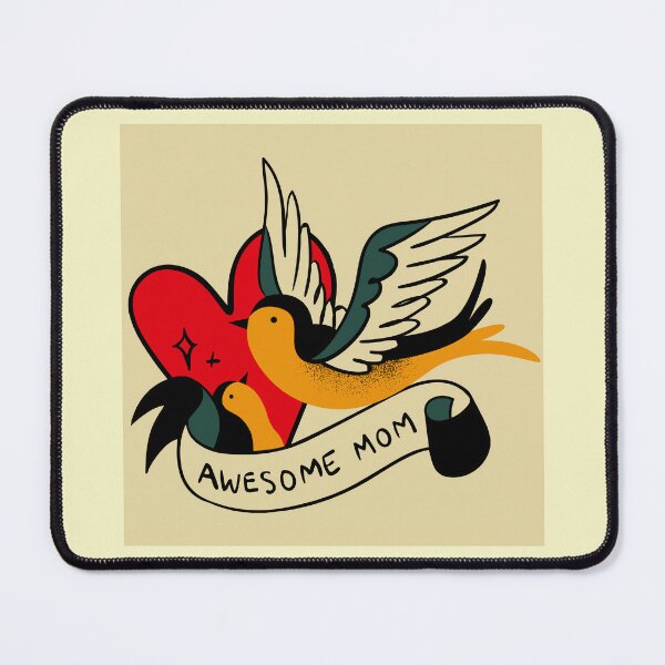 Item preview, Awesome Mom or mother with birds and love designed and sold by LGMmugsdesign.