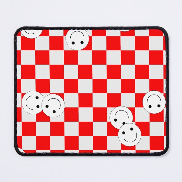 Item preview, Red Checkered Smiley Face designed and sold by ingridtank.