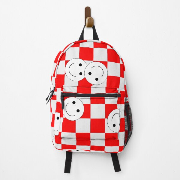 Item preview, Red Checkered Smiley Face designed and sold by ingridtank.