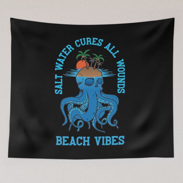 Item preview, Salt Water Cures All Wounds - Octopus Island designed and sold by blackdogshop.