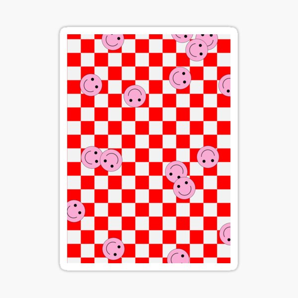 Abstract Checker Board - pastel blush pink Sticker for Sale by  JuneNostalgia