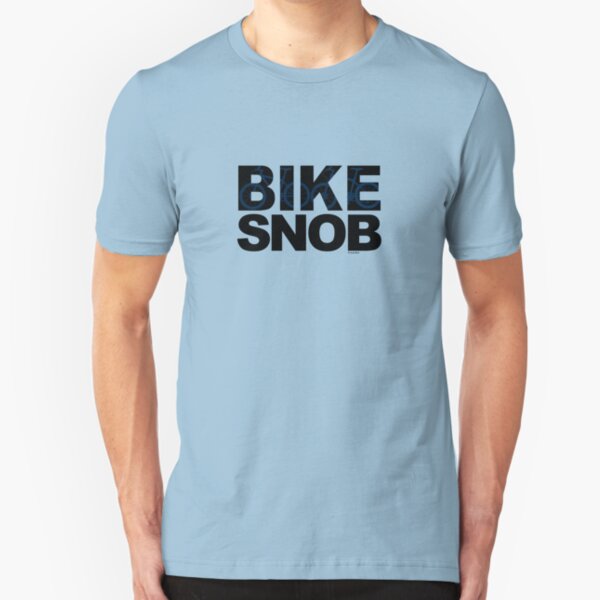 Bike Snob / bicycle snob - blue Slim Fit T-Shirt