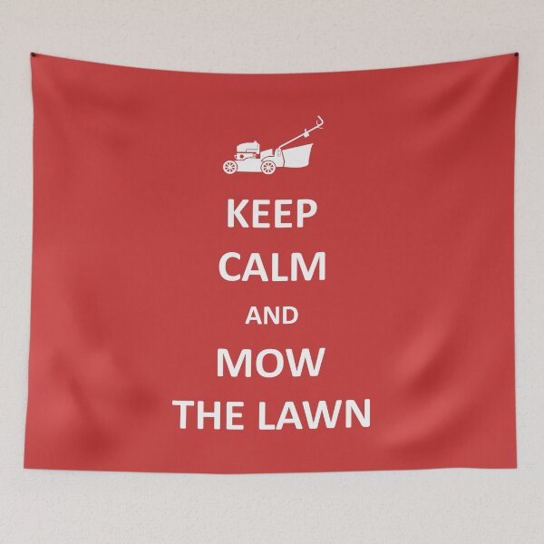 Item preview, Keep calm and mow the lawn designed and sold by StencilMyst ..