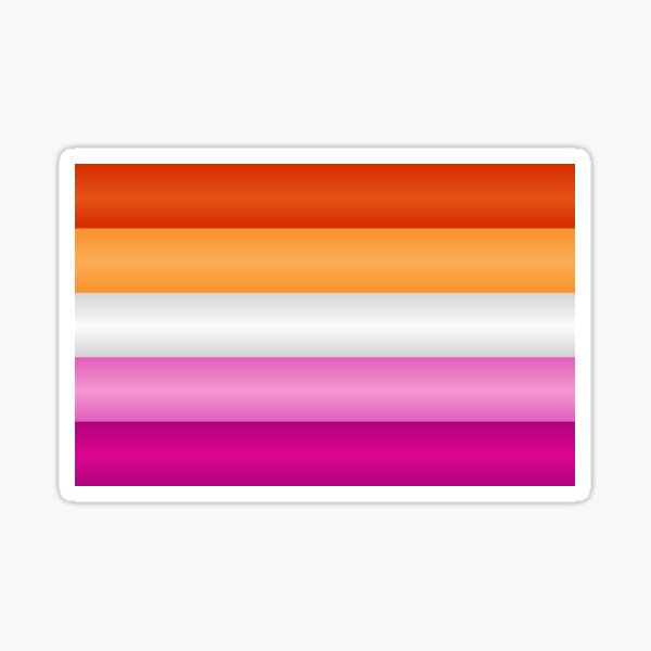 Lesbian Pride Flag Sticker For Sale By Novotnydesigns Redbubble 5683