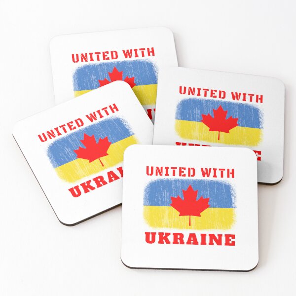 Item preview, Canada United With Ukraine Flag Canadian Maple Leaf Symbol designed and sold by Aide.