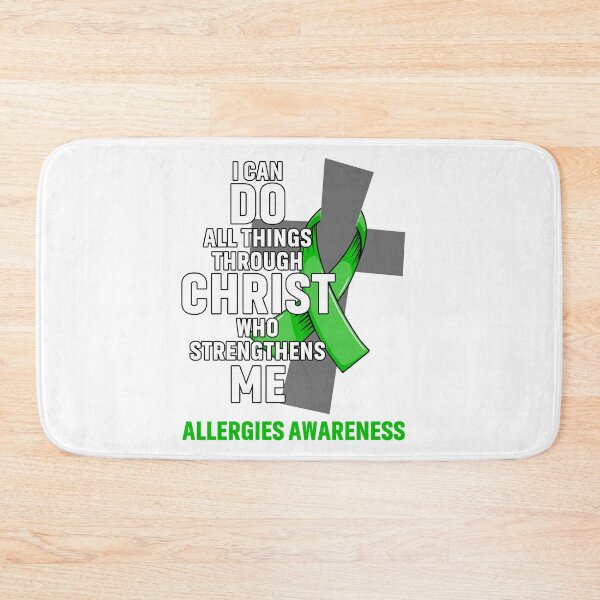 Item preview, I Can Do All Things Through Christ Who Strengthens Me Allergies Awareness designed and sold by Hatjar.