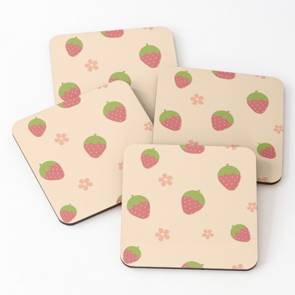 Item preview, Strawberries Flowers designed and sold by happylilclouds.