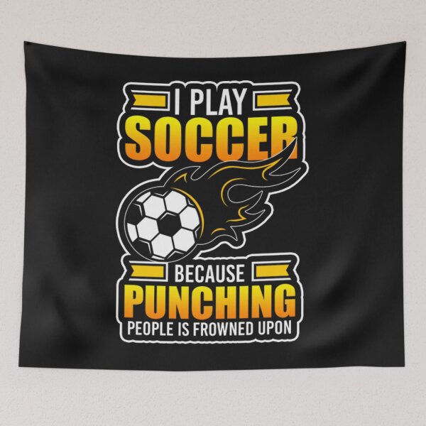 Item preview, Play Soccer club goalkeeper Punching People designed and sold by ClamenTaon.
