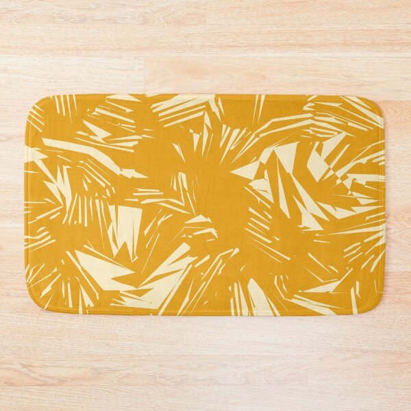 Item preview, Golden Yellow Abstract Brush Texture Pattern  designed and sold by patternsoup.