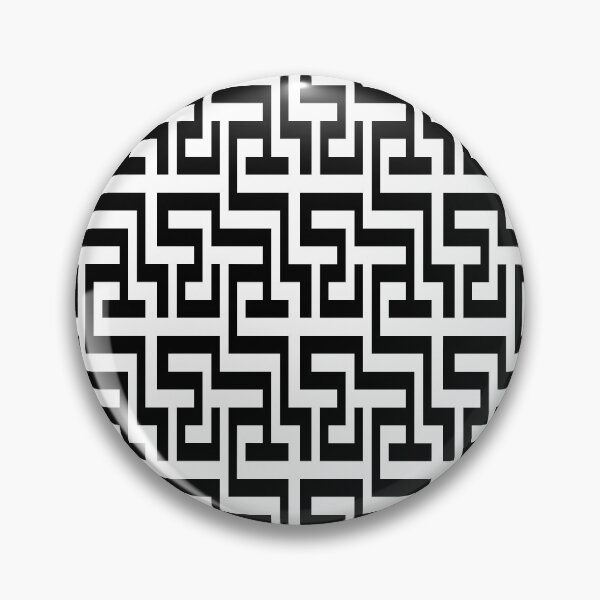 Item preview, Black and White Geometric Linear Pattern designed and sold by KeksWorkroom.