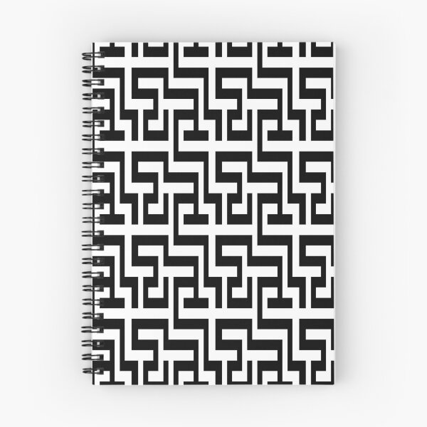 Item preview, Black and White Geometric Linear Pattern designed and sold by KeksWorkroom.