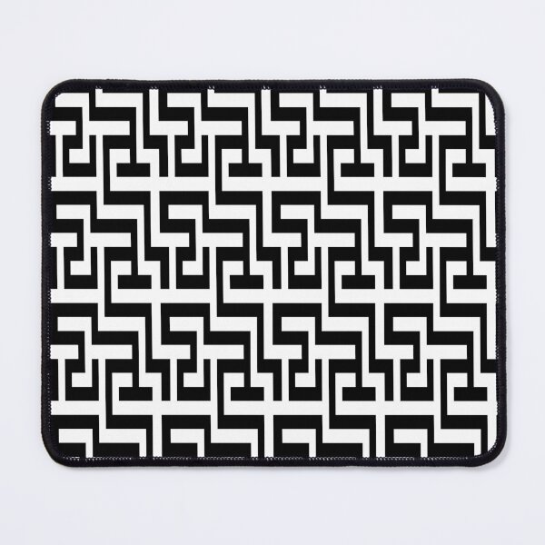 Item preview, Black and White Geometric Linear Pattern designed and sold by KeksWorkroom.