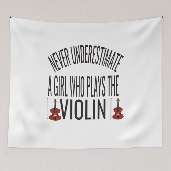 Item preview, Violin, Never Underestimate A Girl Who Plays The Violin, Violin Gift, Violinist Gifts, Violin Player, Violin Teacher Gift designed and sold by karim82.