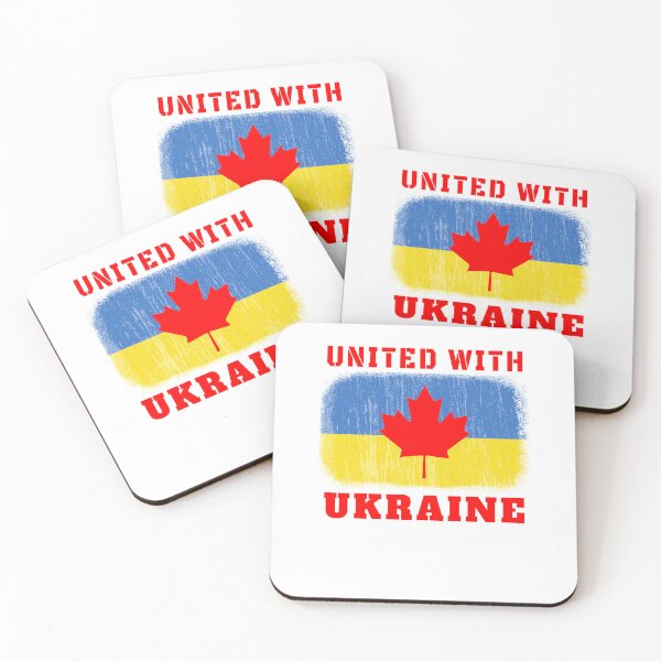 Item preview, Canada United With Ukraine Flag Canadian Maple Leaf Symbol designed and sold by Aide.