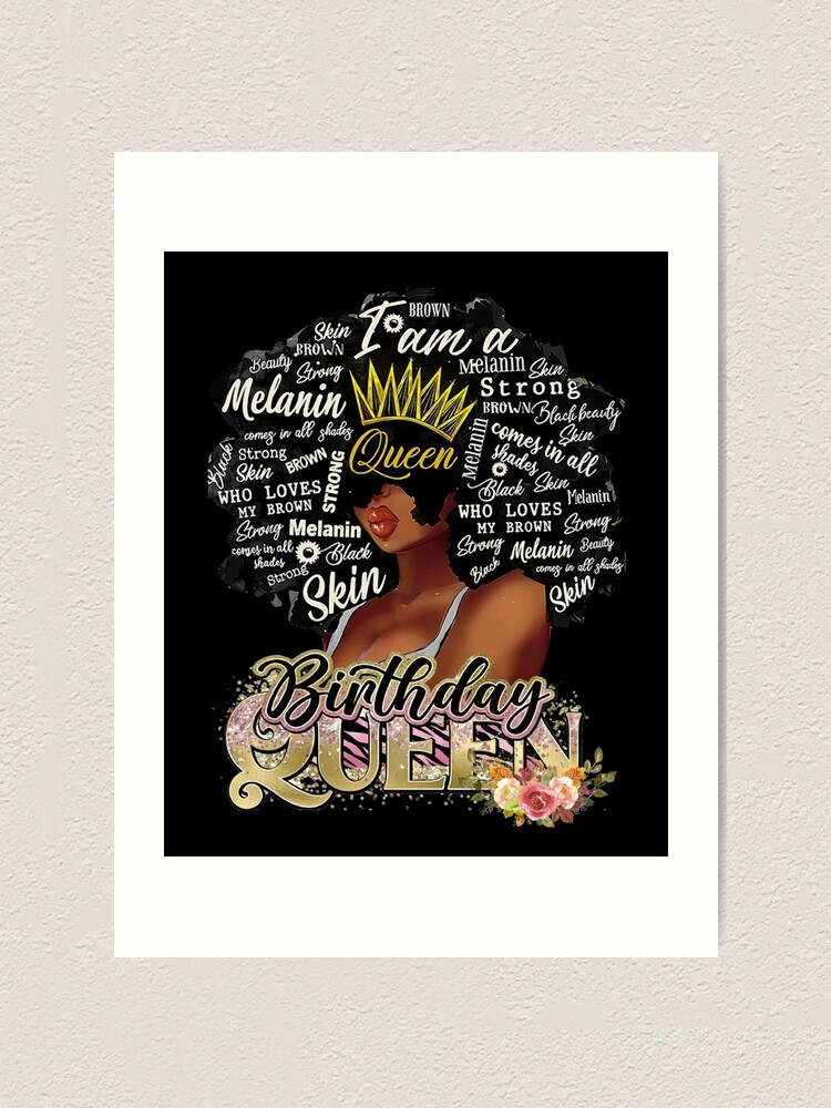 Birthday Queen Happy Birthday Party Funny Art Print for Sale by  BOUBOULE2022