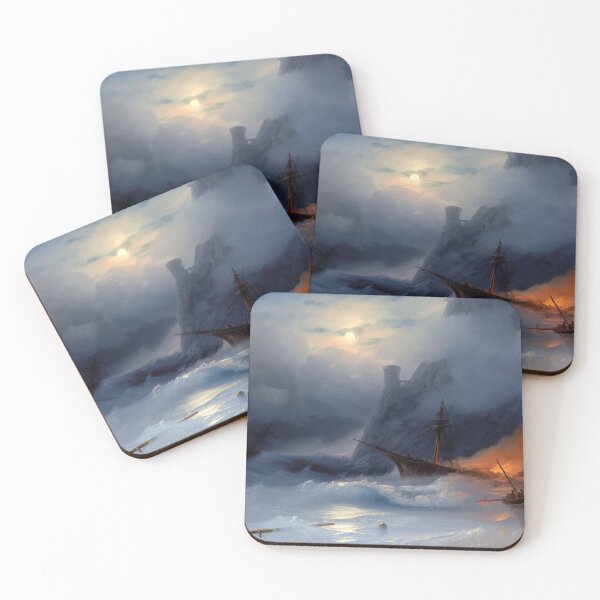 Item preview, Tempest | Ivan Aivazovsky | 1855 Naval Art designed and sold by CJET.