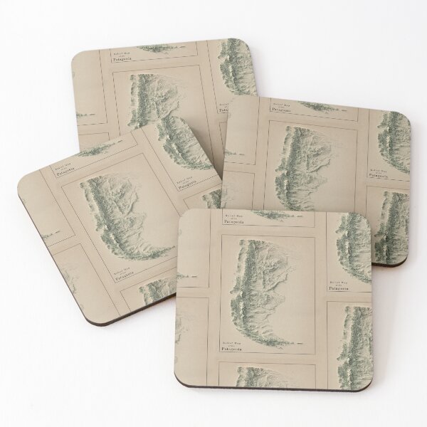Item preview, Patagonia in Argentina and Chile Relief Map 3D digitally-rendered designed and sold by ThinkAboutMaps.