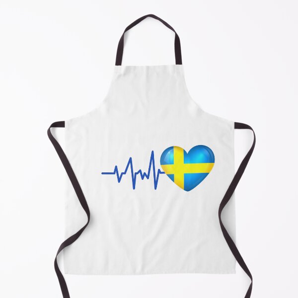 Item preview, HEARTBEAT SWEDEN FLAG ECG GIFT IDEA designed and sold by melshirt-shop.
