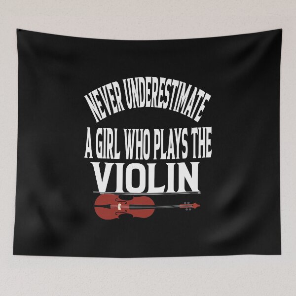 Item preview,  Violin, Never Underestimate A Girl Who Plays The Violin, Violin Gift, Violinist Gifts, Violin Player, Violin Teacher Gift designed and sold by karim82.