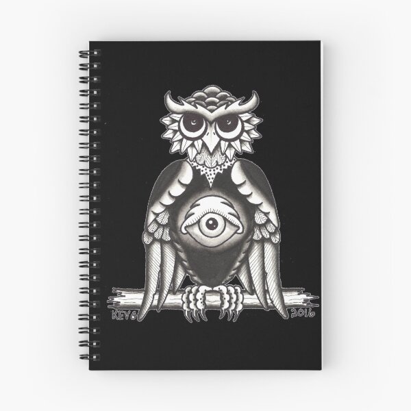 Item preview, 3RD EYE OWL BLACK - Art By Kev G designed and sold by ArtByKevG.