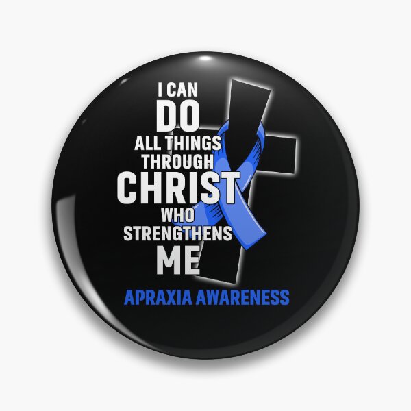 Item preview, I Can Do All Things Through Christ Who Strengthens Me Apraxia Awareness designed and sold by Hatjar.
