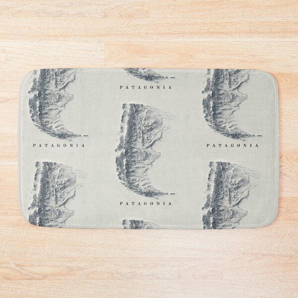 Item preview, Patagonia in Argentina and Chile Relief Map 3D digitally-rendered designed and sold by ThinkAboutMaps.