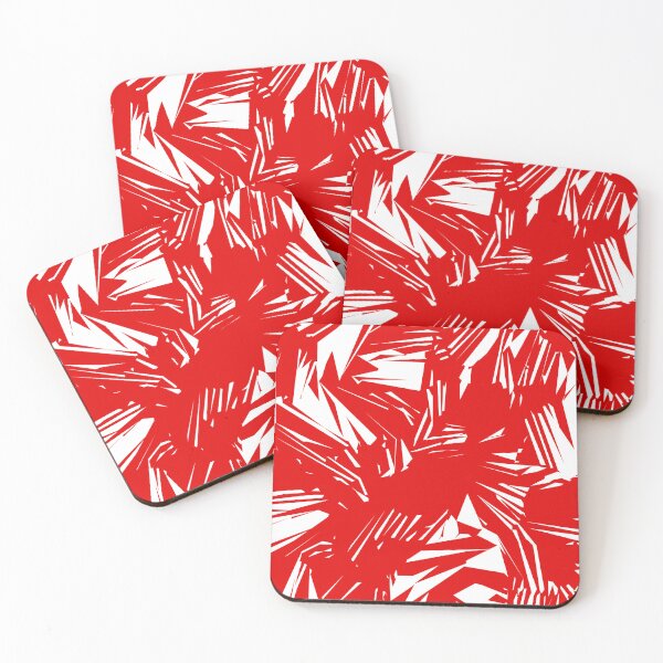 Item preview, Red and White Abstract Brush Texture Pattern designed and sold by patternsoup.